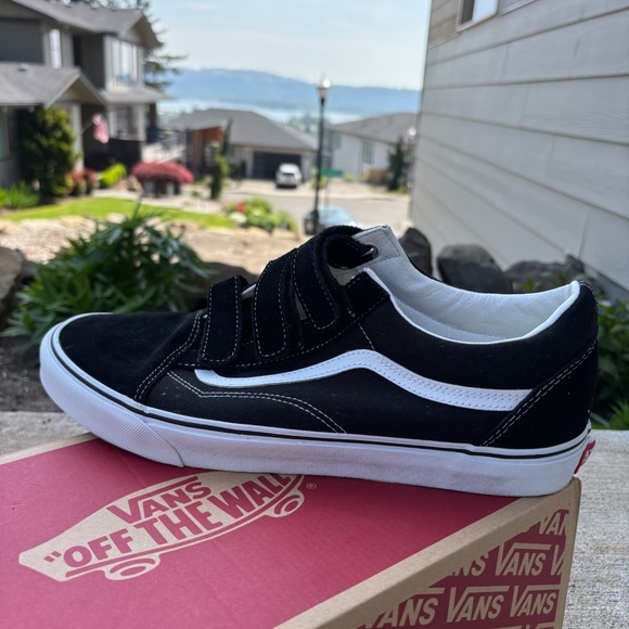 Vans Old Skool V Suede/Canvas Black/White Skate Shoes Sneakers Men's Size 13 - Picture 4 of 12